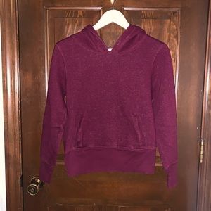 Aerie Basic Maroon Marl Pull Over Hoodie